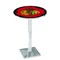 Holland Bar Stool Co 42" Chrome Chicago Blackhawks Pub Table L217C4228ChiHwk-R - alternate 1